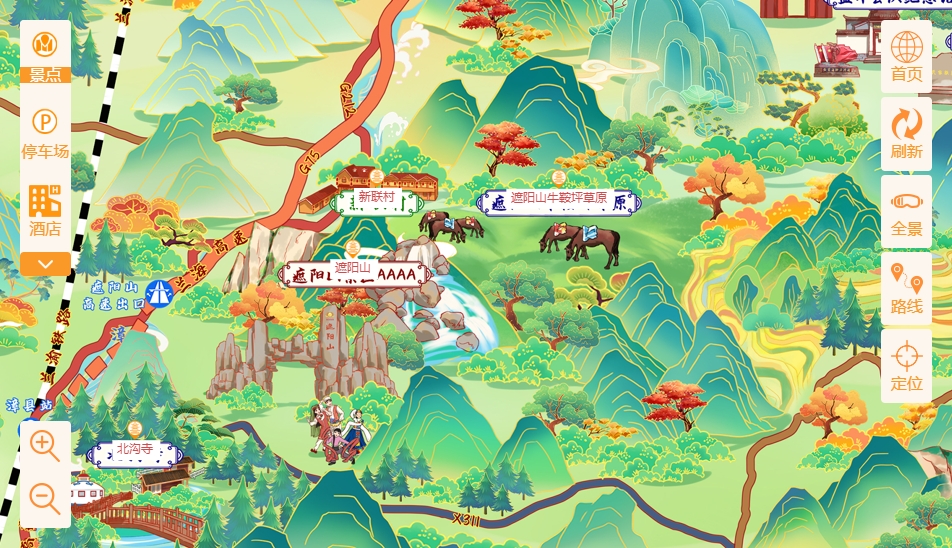 徐州手绘地图景区语音讲解导览系统：智慧景区建设的基石